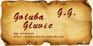 Goluba Gluvić vizit kartica